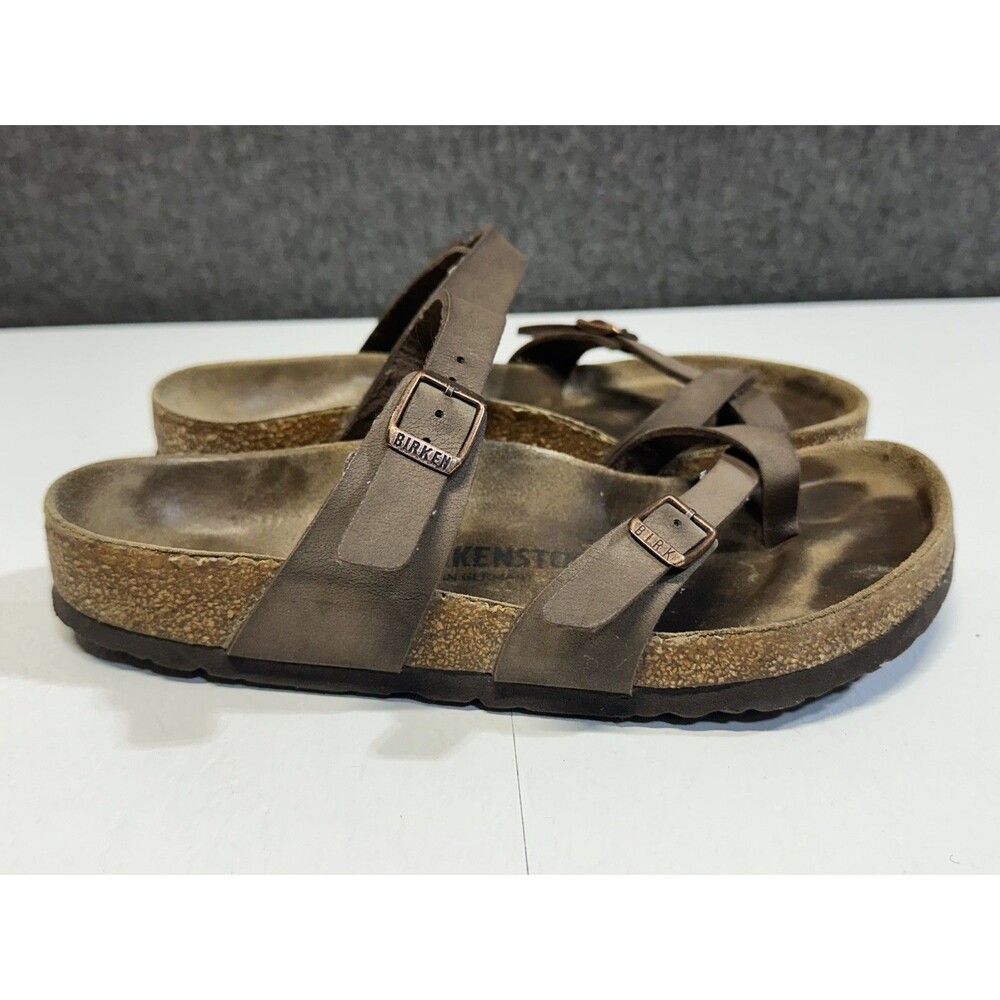 Birkenstock 245 Mayari Brown Sandals 39 Womens 8 Made in Germany